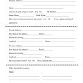 Basic Rental Application Form